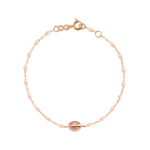 Gigi Clozeau - Bracelet rose bébé Madone or rose, 17 cm