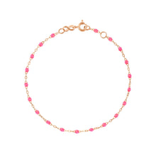 Gigi Clozeau - Bracelet rose fluo Classique Gigi, or rose, 15 cm