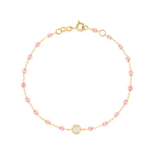 Gigi Clozeau - Bracelet rosée Puce diamants, or jaune, 17 cm