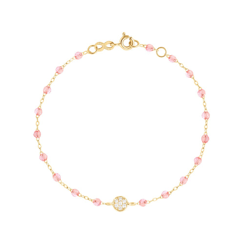Gigi Clozeau - Bracelet rosée Puce diamants, or jaune, 17 cm