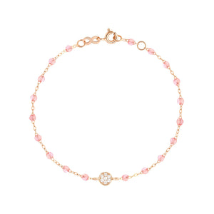Gigi Clozeau - Bracelet rosée Puce diamants, or rose, 17 cm