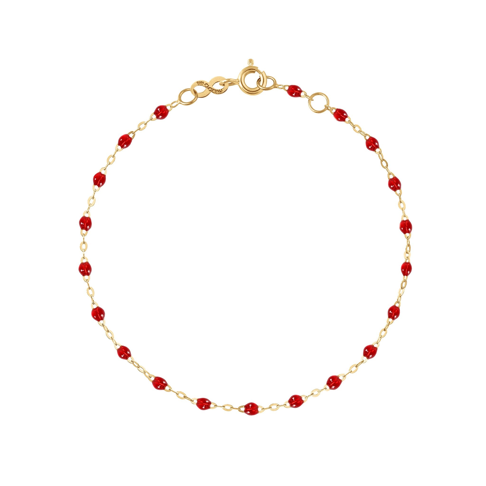 Gigi Clozeau - Bracelet rubis Classique Gigi, or jaune, 15 cm