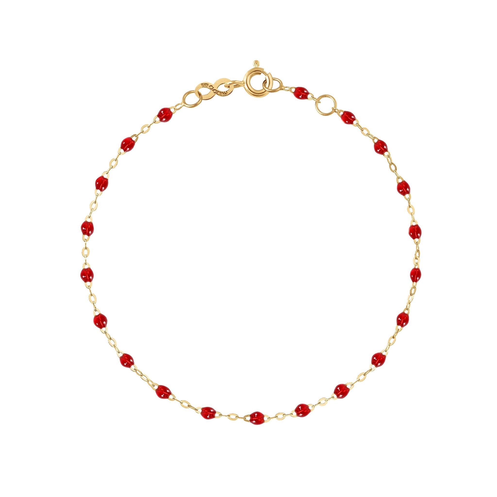 Gigi Clozeau - Bracelet rubis Classique Gigi, or jaune, 19 cm