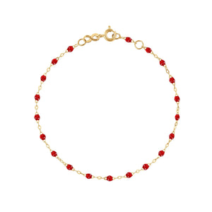 Gigi Clozeau - Bracelet rubis Classique Gigi, or jaune, 19 cm