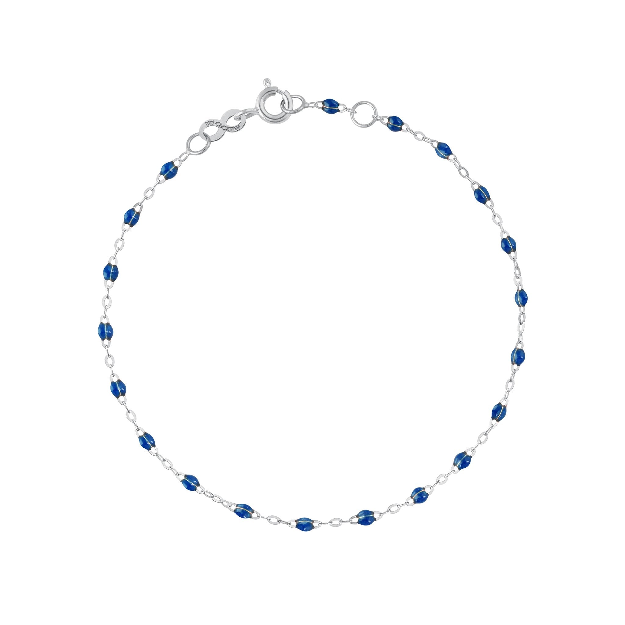 Gigi Clozeau - Bracelet saphir Classique Gigi, or blanc, 18 cm