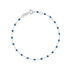 Gigi Clozeau - Bracelet saphir Classique Gigi, or blanc, 18 cm