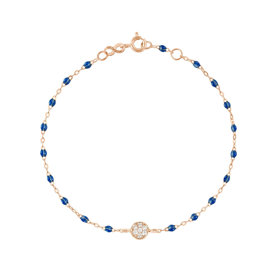 Gigi Clozeau - Bracelet saphir Puce diamants, or rose, 17 cm