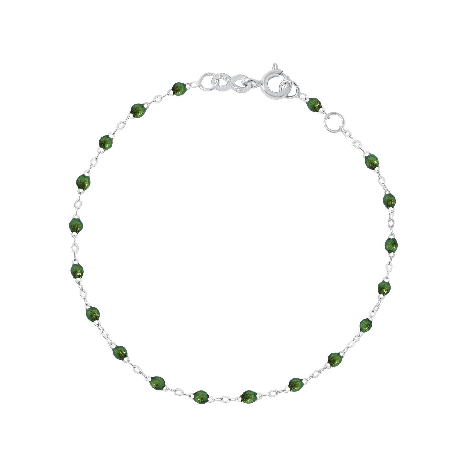 Gigi Clozeau - Bracelet scarabée Classique Gigi, or blanc, 17 cm