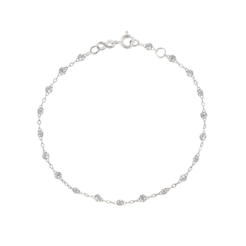 Gigi Clozeau - Bracelet sparkle Classique Gigi, or blanc, 15 cm