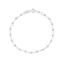 Gigi Clozeau - Bracelet sparkle Classique Gigi, or blanc, 17 cm
