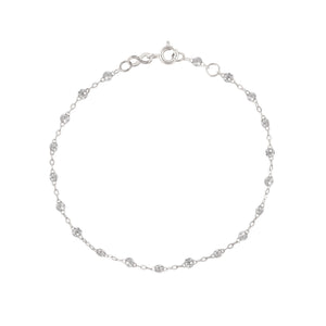 Gigi Clozeau - Bracelet sparkle Classique Gigi, or blanc, 19 cm