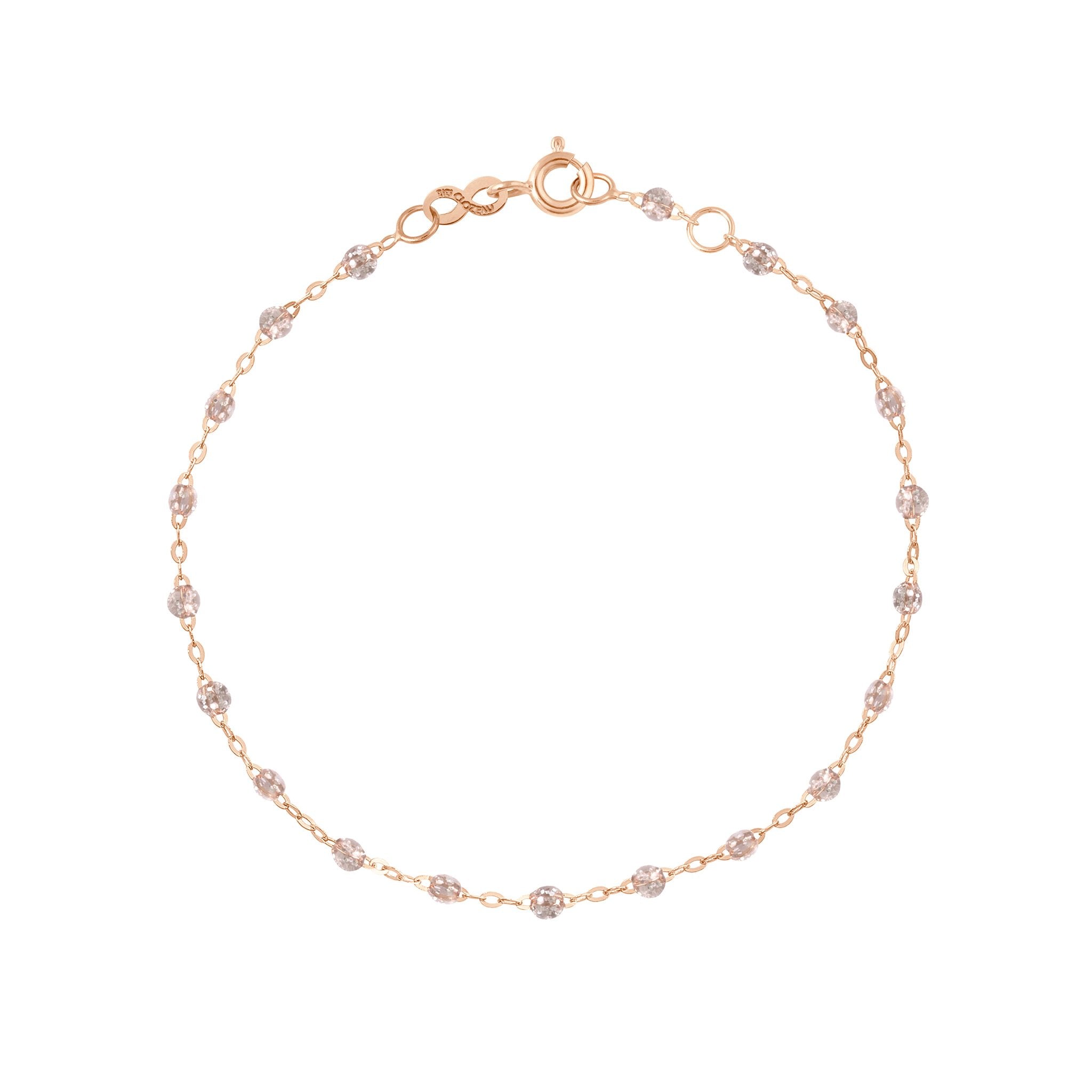 Gigi Clozeau - Bracelet sparkle Classique Gigi, or rose, 17 cm