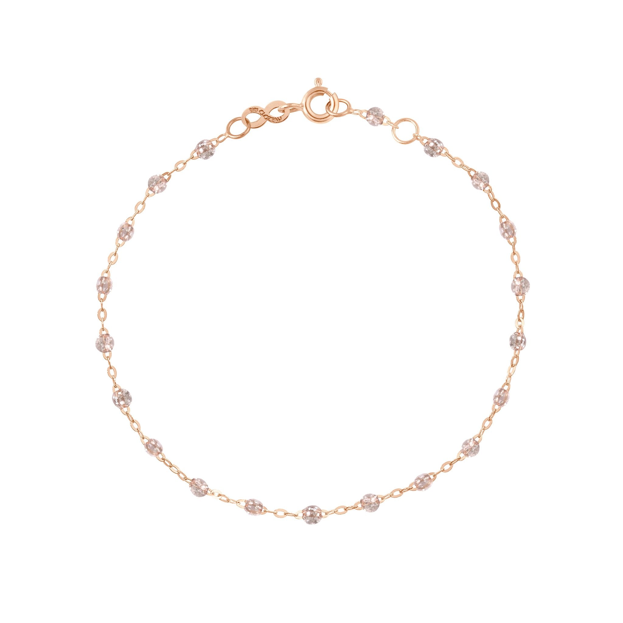 Gigi Clozeau - Bracelet sparkle Classique Gigi, or rose, 18 cm