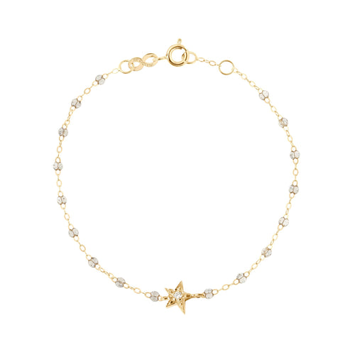 Gigi Clozeau - Bracelet sparkle Etoile diamant, or jaune, 17 cm