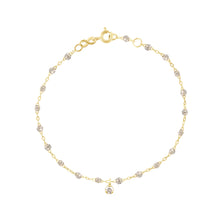 Gigi Clozeau - Bracelet sparkle Gigi Suprême, or jaune, 1 diamant, 17 cm
