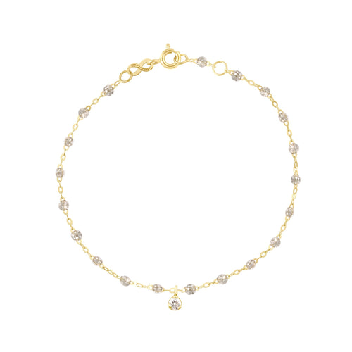 Gigi Clozeau - Bracelet sparkle Gigi Suprême, or jaune, 1 diamant, 17 cm