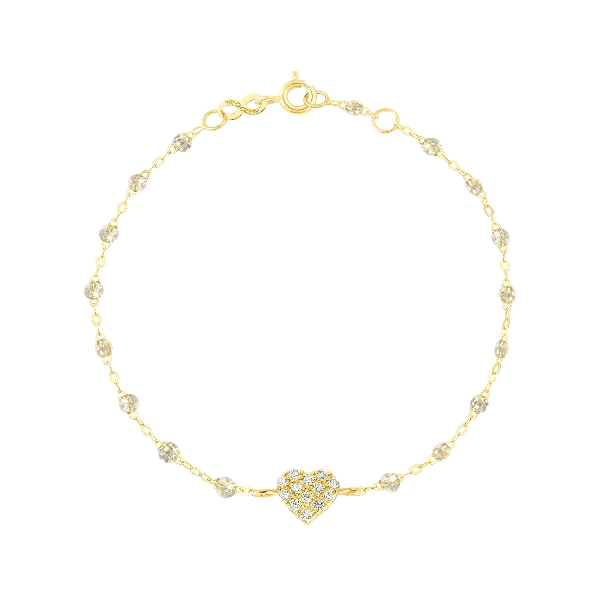 Gigi Clozeau - Bracelet sparkle In Love, diamants, or jaune, 17 cm
