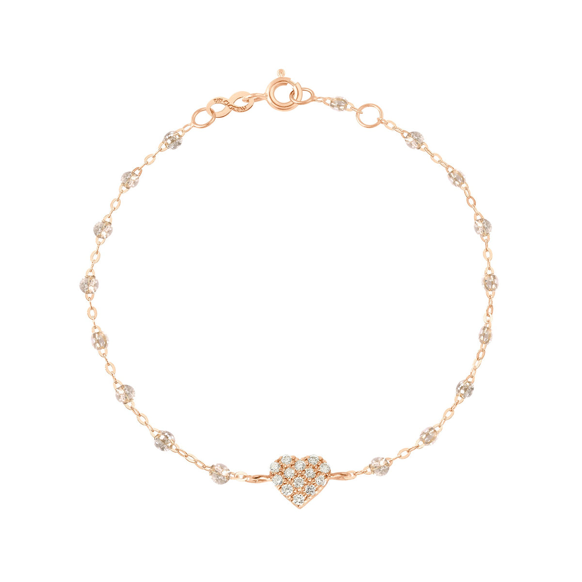 gigi clozeau Bracelet sparkle In Love diamants or rose 17 cm