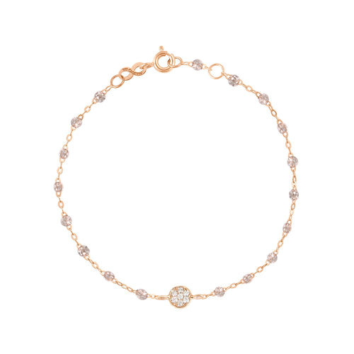 Gigi Clozeau - Bracelet sparkle Puce diamants, or rose, 17 cm