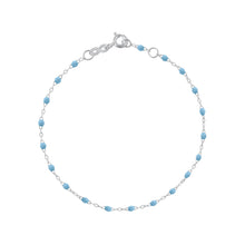 Gigi Clozeau - Bracelet turquoise Classique Gigi, or blanc, 18 cm
