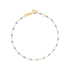 Gigi Clozeau - Bracelet turquoise Classique Gigi, or jaune, 17 cm