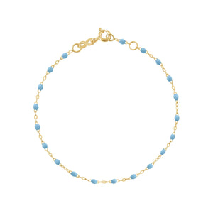 Gigi Clozeau - Bracelet turquoise Classique Gigi, or jaune, 19 cm