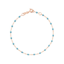 Gigi Clozeau - Bracelet turquoise Classique Gigi, or rose, 15 cm