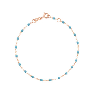 Gigi Clozeau - Bracelet turquoise Classique Gigi, or rose, 19 cm