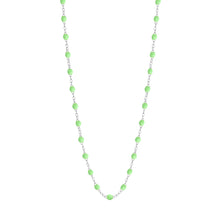 Gigi Clozeau - Collier anis Classique Gigi, or blanc, 50 cm