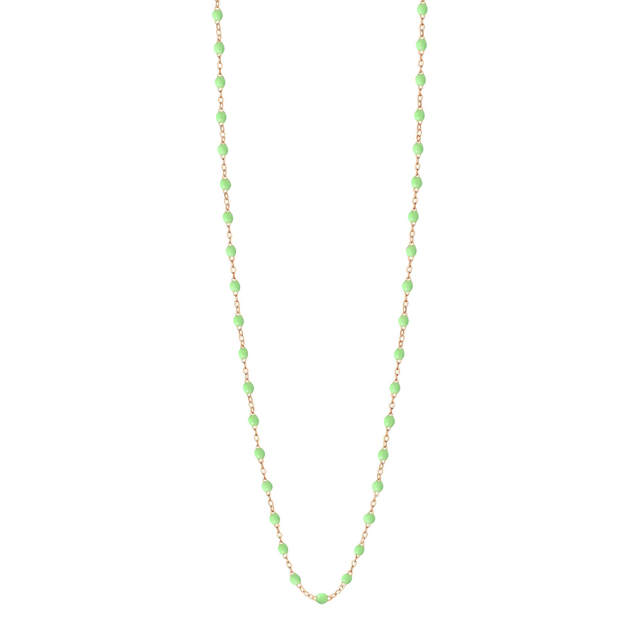 Gigi Clozeau - Collier anis Classique Gigi, or rose, 60 cm