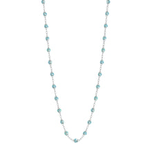 Gigi Clozeau - Collier aqua Classique Gigi, or blanc, 45 cm