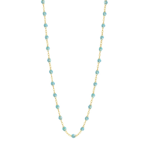 Gigi Clozeau - Collier aqua Classique Gigi, or jaune, 45 cm