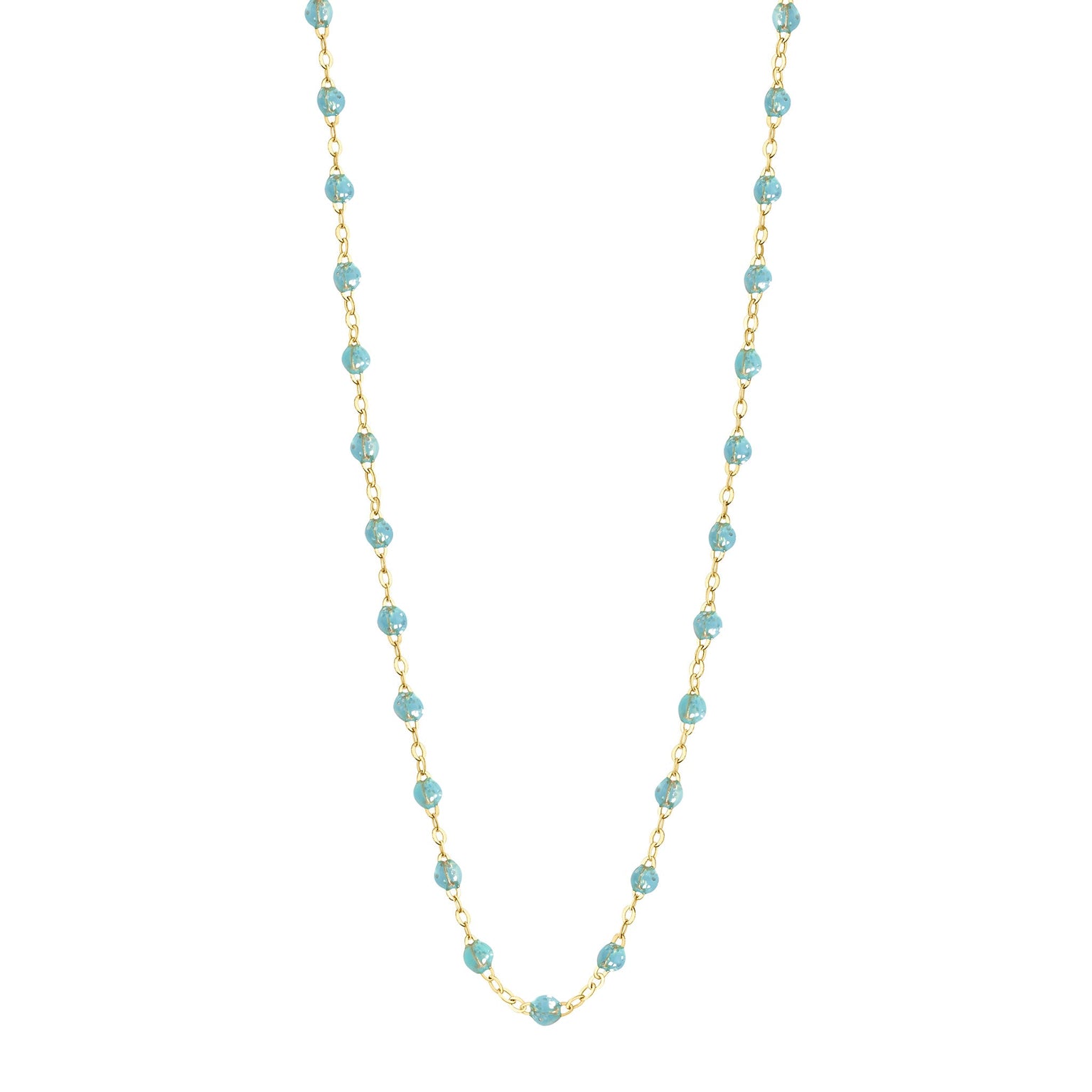 Gigi Clozeau - Collier aqua Classique Gigi, or jaune, 50 cm