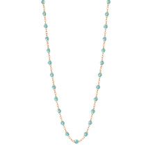 Gigi Clozeau - Collier aqua Classique Gigi, or rose, 45 cm