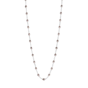 Gigi Clozeau - Collier argent Classique Gigi, or blanc, 42 cm