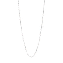 Gigi Clozeau - Collier blanc Classique Gigi, or blanc, 45 cm