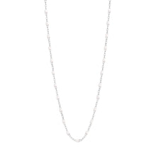 Gigi Clozeau - Collier blanc Classique Gigi, or blanc, 42 cm