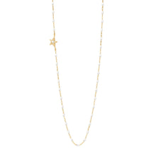 Gigi Clozeau - Collier blanc Etoile, diamant, or jaune, 42 cm
