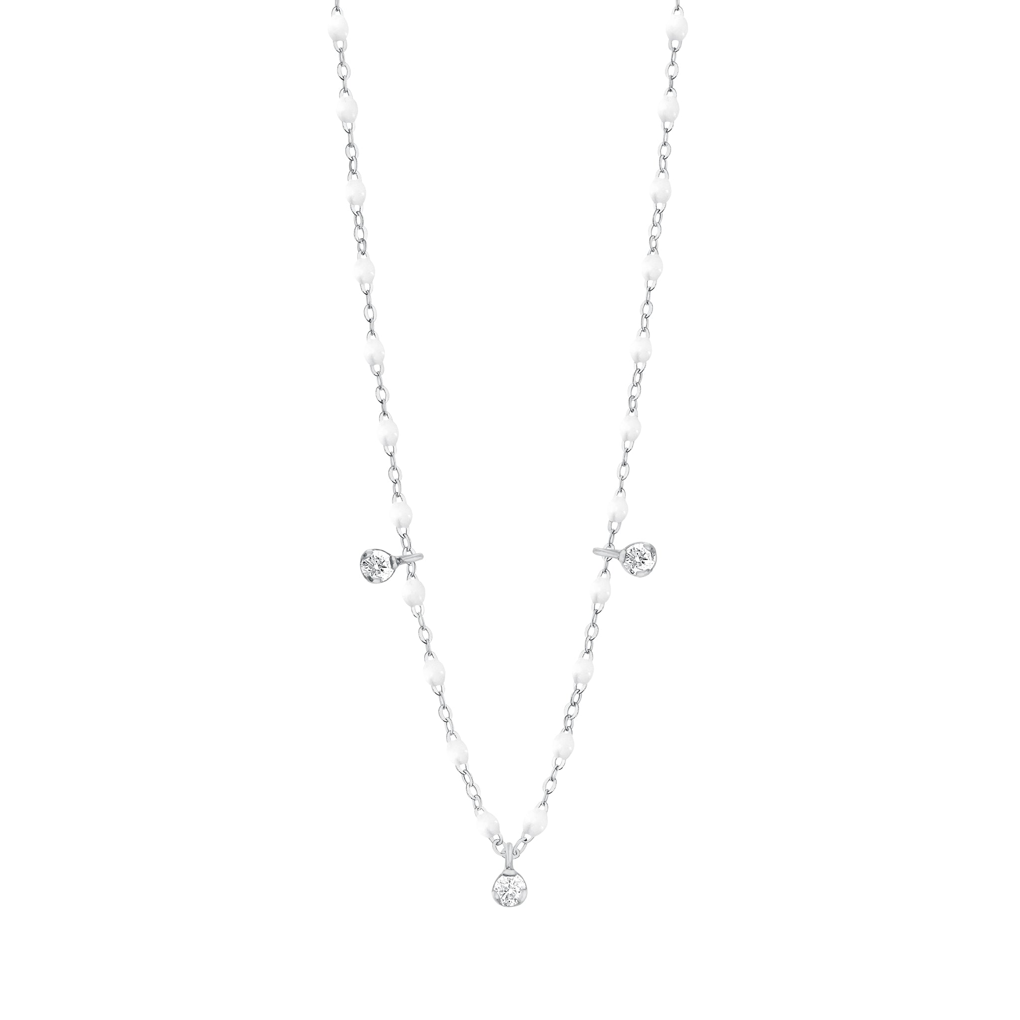 Necklace with 3 diamonds outlet
