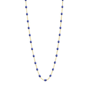 Gigi Clozeau - Collier bleuet Classique Gigi, or jaune, 42 cm