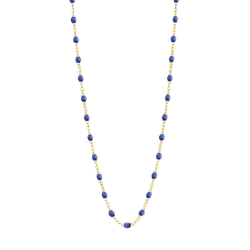 Gigi Clozeau - Collier bleuet Classique Gigi, or jaune, 45 cm