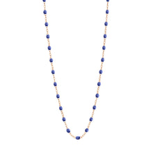 Gigi Clozeau - Collier bleuet Classique Gigi, or rose, 45 cm