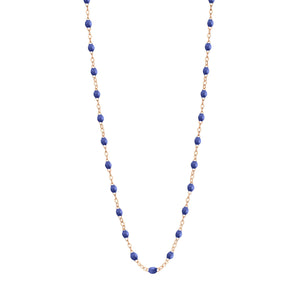 Gigi Clozeau - Collier bleuet Classique Gigi, or rose, 45 cm