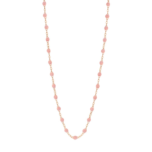 Gigi Clozeau - Collier blush Classique Gigi, or rose, 42 cm