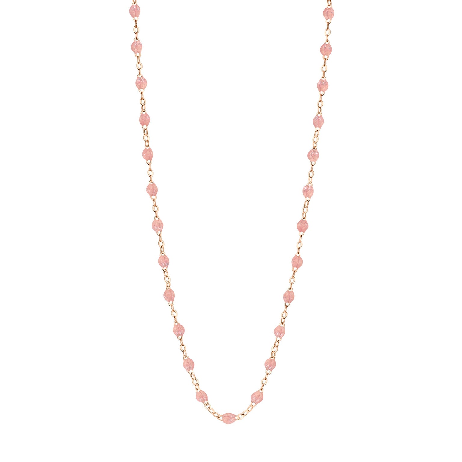 Gigi Clozeau - Collier blush Classique Gigi, or rose, 45 cm