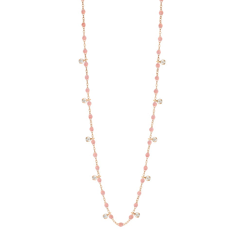 Gigi Clozeau - Collier blush Gigi Suprême, or rose, 10 diamants, 60 cm