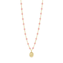 Gigi Clozeau - Collier blush Madone, or jaune, 42 cm