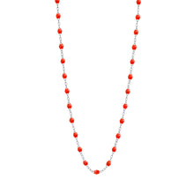 Gigi Clozeau - Collier corail Classique Gigi, or blanc, 42 cm