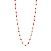 Gigi Clozeau - Collier corail Classique Gigi, or blanc, 50 cm