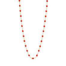 Gigi Clozeau - Collier corail Classique Gigi, or jaune, 45 cm
